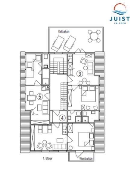 Haus Deichgraf 174 - Wohnung 4 ยูอิสท์ ภายนอก รูปภาพ